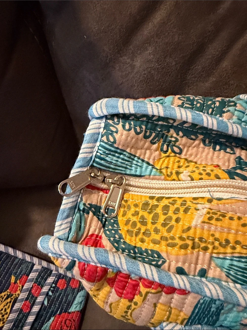 Karma Highway Quilted Cotton Tote Bag - Vibrant Floral Botanical Print